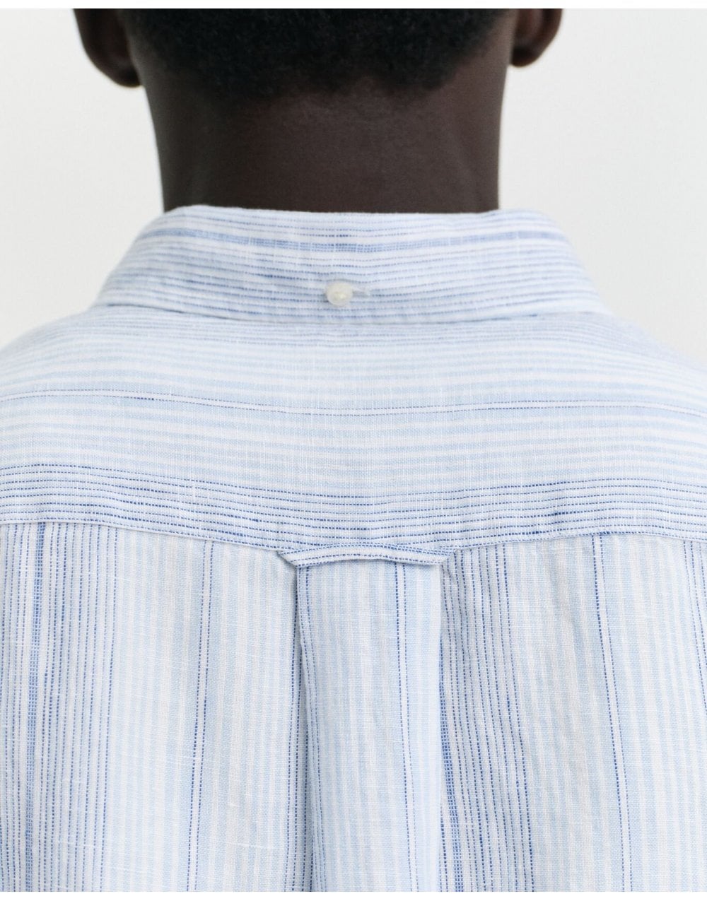 Young Ideas/Henmores - Classic Long Sleeve Stripe Shirt - 468 Capri Blue - M