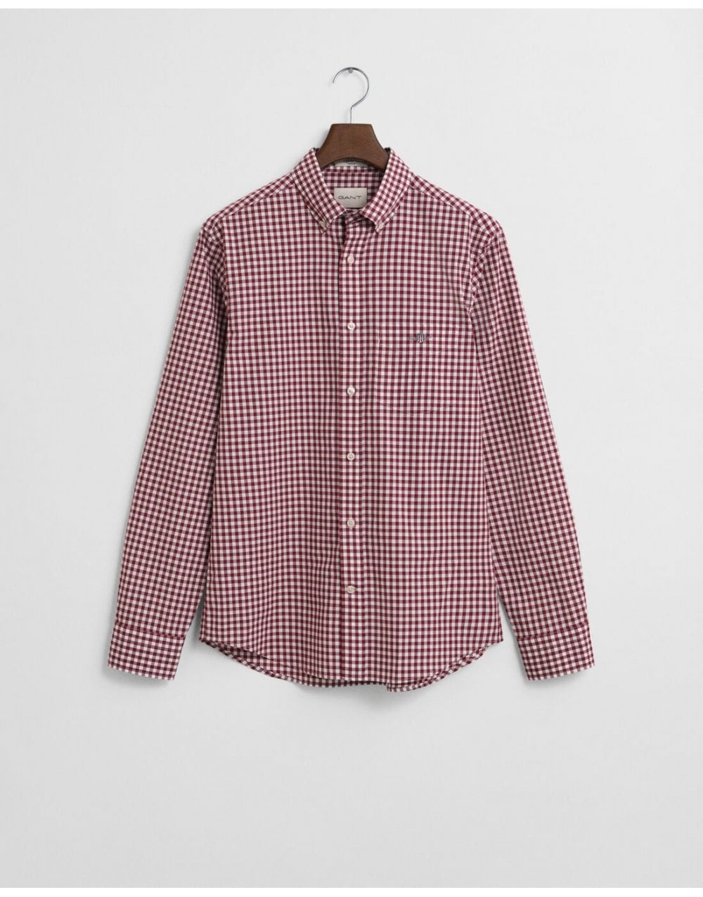 Young Ideas/Henmores - Classic Poplin Gingham Shirt - 604 Plumped Red - M