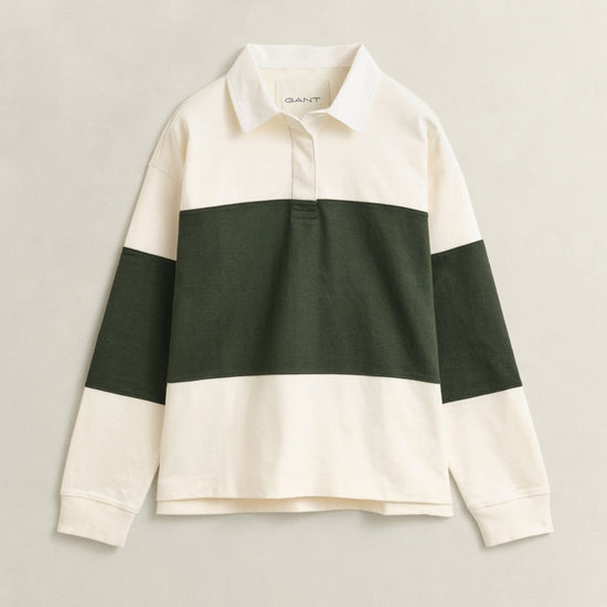 Young Ideas & Henmores -Color Blocked Heavy Rugger -377 Mossy Green -XS