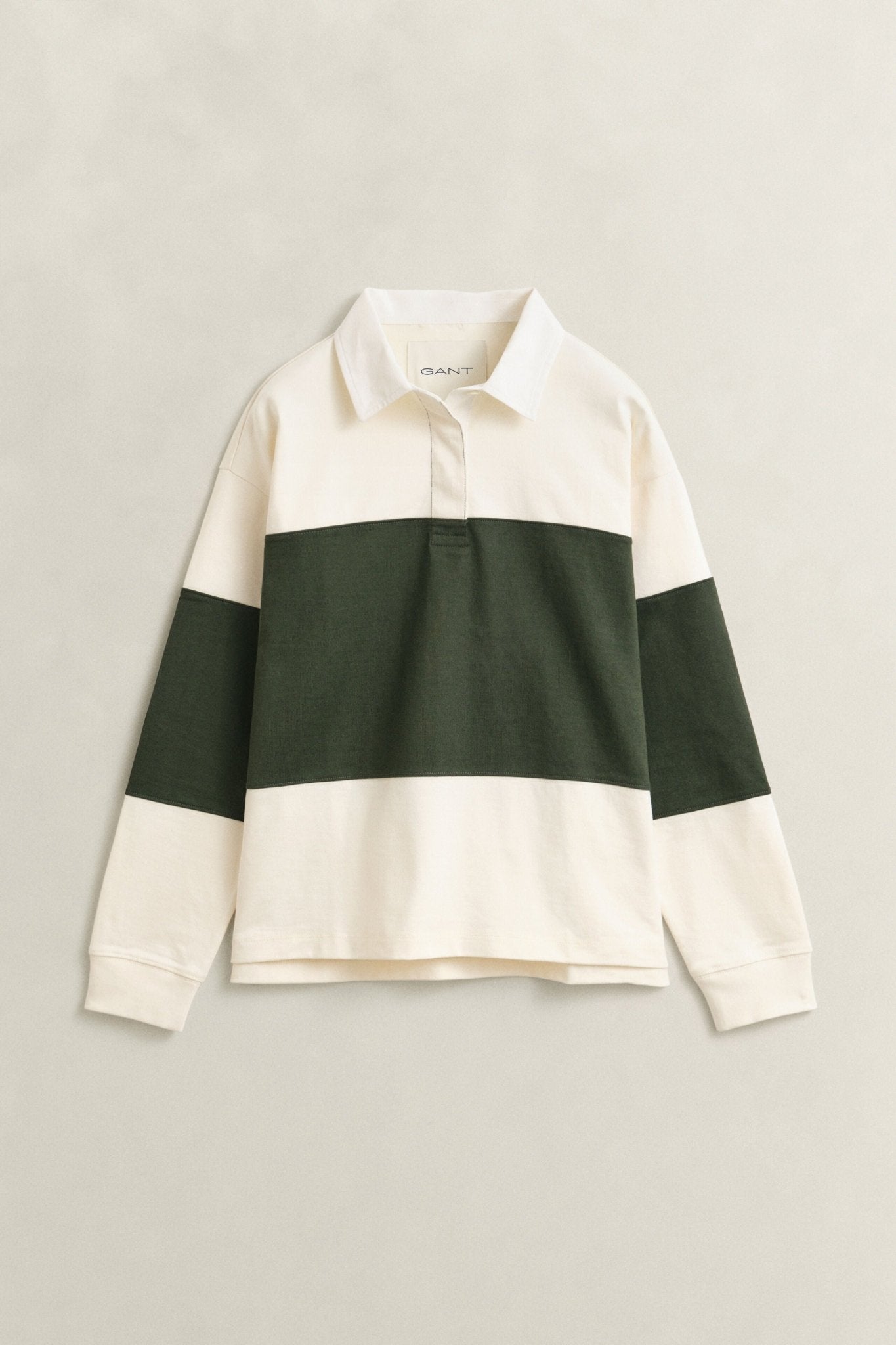 Young Ideas & Henmores -Color Blocked Heavy Rugger -377 Mossy Green -XS