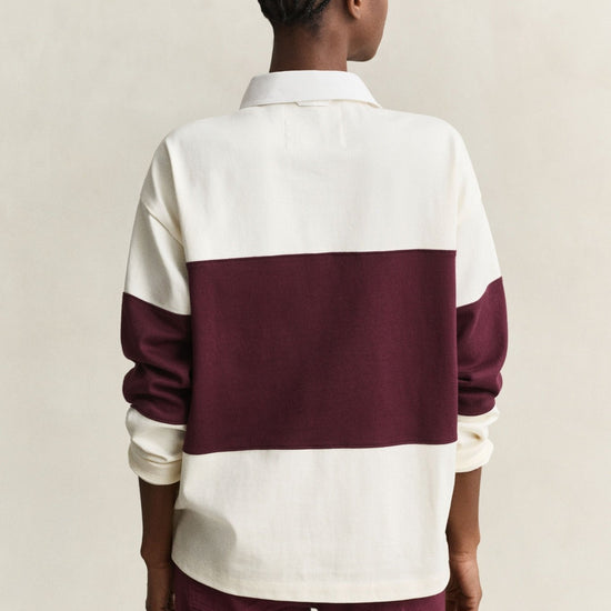 Young Ideas & Henmores -Color Blocked Heavy Rugger -667 Darkened Wine -XS