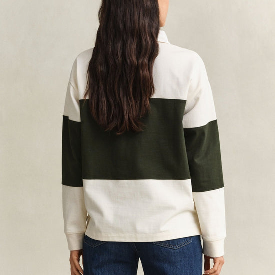Young Ideas & Henmores -Color Blocked Heavy Rugger -377 Mossy Green -XS