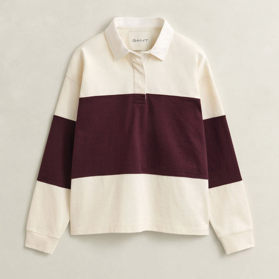Young Ideas & Henmores -Color Blocked Heavy Rugger -667 Darkened Wine -XS