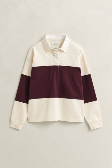 Young Ideas & Henmores -Color Blocked Heavy Rugger -667 Darkened Wine -XS