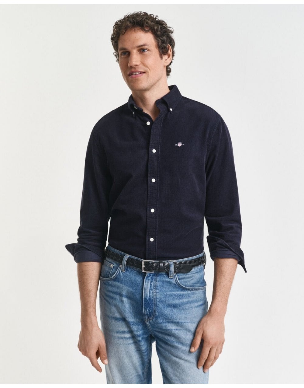 Young Ideas/Henmores - Cord Overshirt - 360 Country Green - M