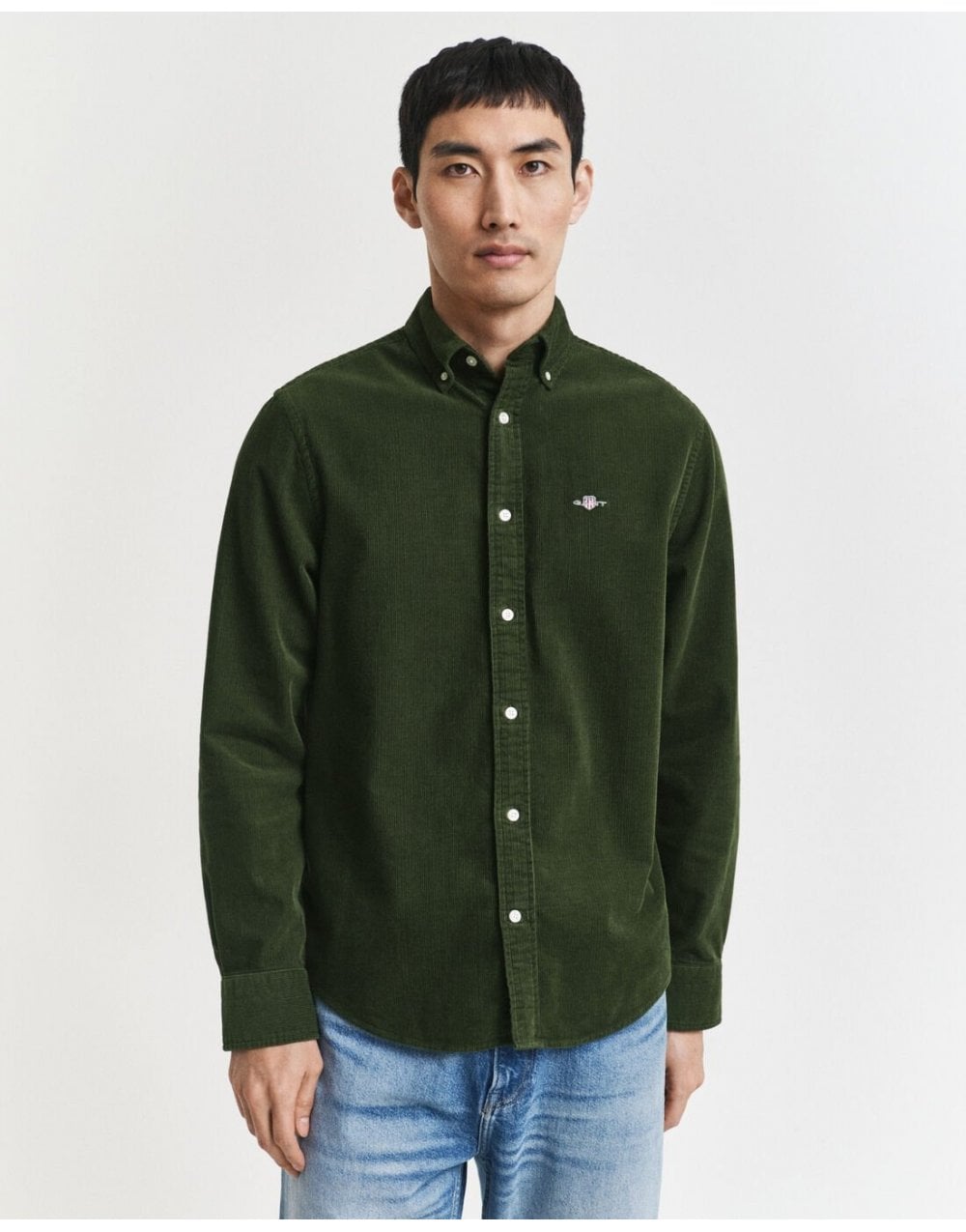 Young Ideas/Henmores - Cord Overshirt - 360 Country Green - M