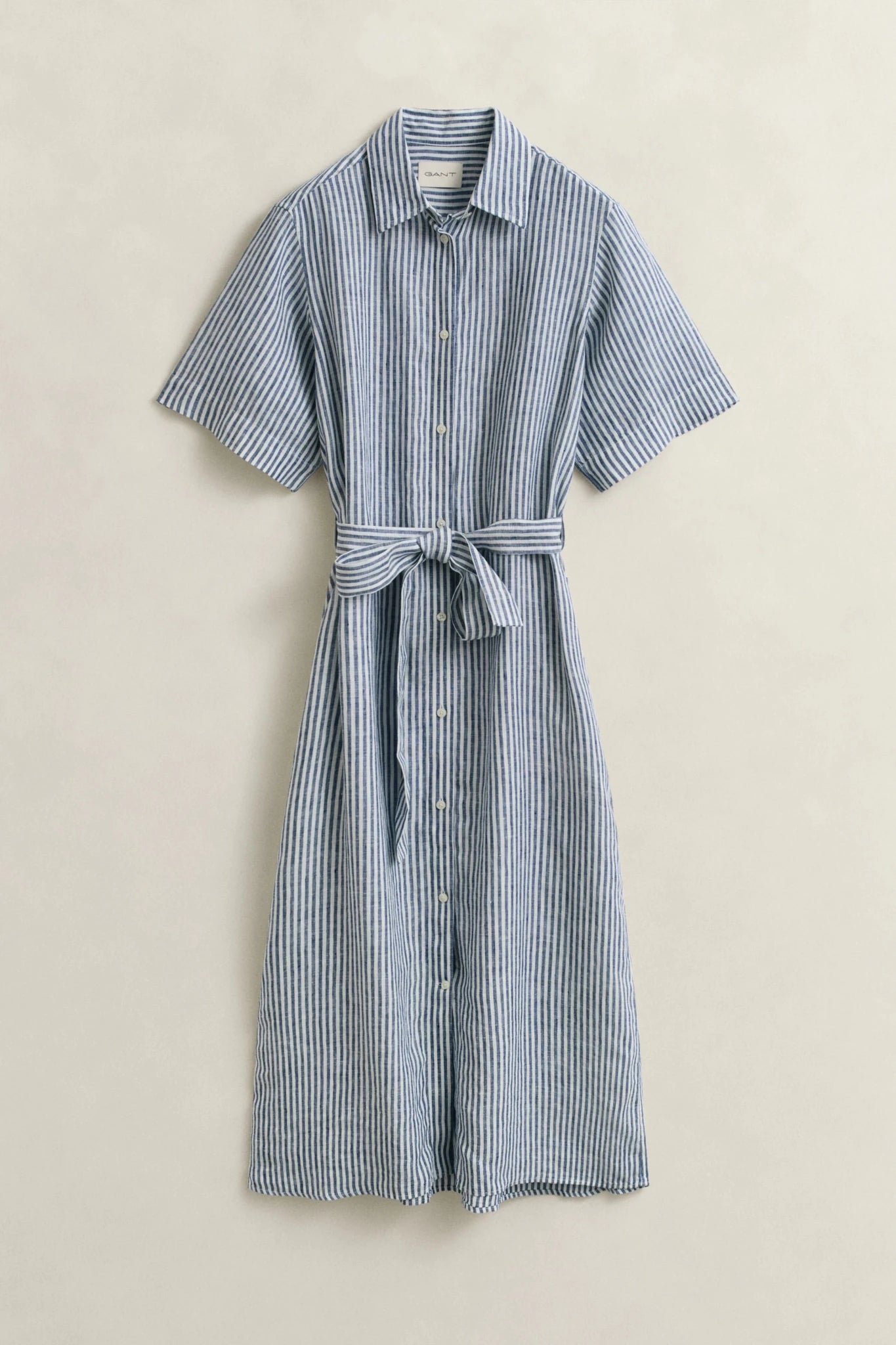 Young Ideas & Henmores - Cotton Pleated SS Shirt Dress - 433 Evening Blue - 8
