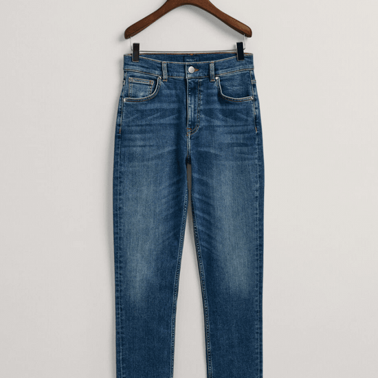 Young Ideas/Henmores - Cropped Slim Jeans - 962 Dark Blue Broken In - 27