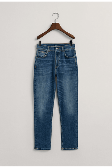 Young Ideas/Henmores - Cropped Slim Jeans - 962 Dark Blue Broken In - 27