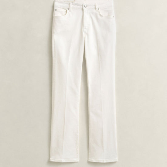 Young Ideas & Henmores - Cropped Slim Stretch Jeans - 113 Eggshell - 28
