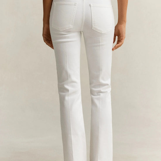 Young Ideas & Henmores - Cropped Slim Stretch Jeans - 972 Mid Blue Broken In - 26
