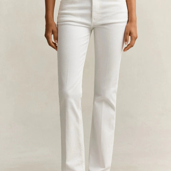 Young Ideas & Henmores - Cropped Slim Stretch Jeans - 113 Eggshell - 28