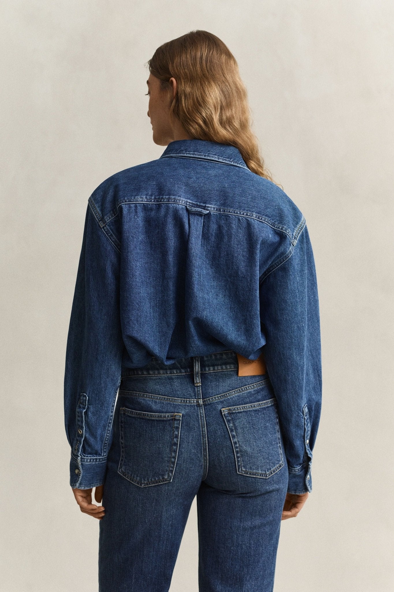Young Ideas & Henmores -Denim Ranger Shirt -971 Mid Blue Worn In -8