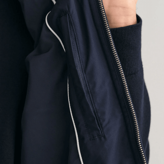 Young Ideas/Henmores - Diamond Quilted Windcheater Gilet - 433 Evening Blue - M