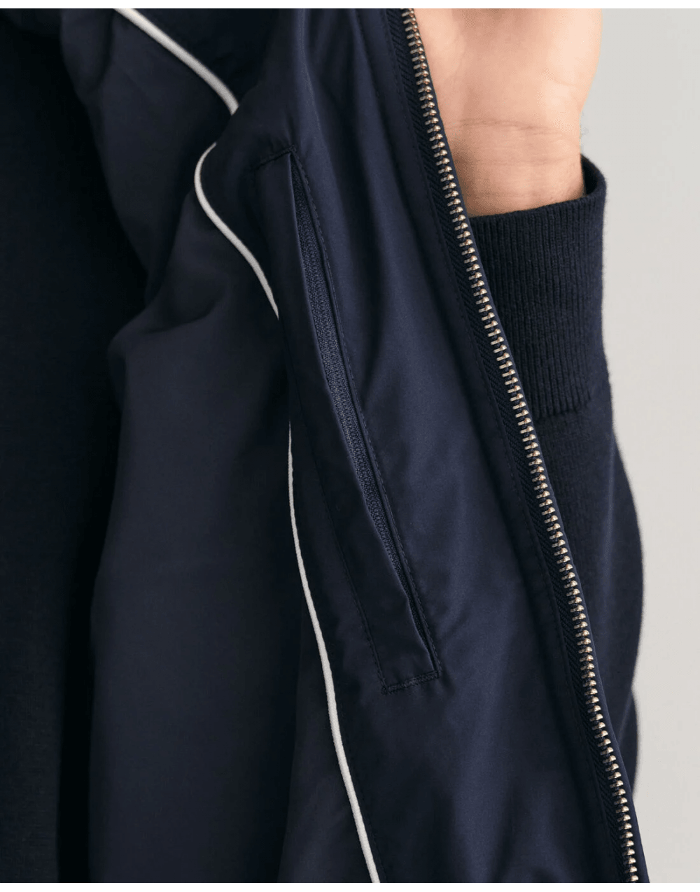 Young Ideas/Henmores - Diamond Quilted Windcheater Gilet - 433 Evening Blue - M