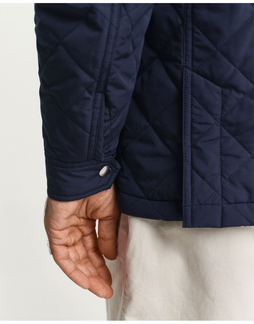 Young Ideas/Henmores - Diamond Quilted Windcheater Jacket - 433 Evening Blue - M