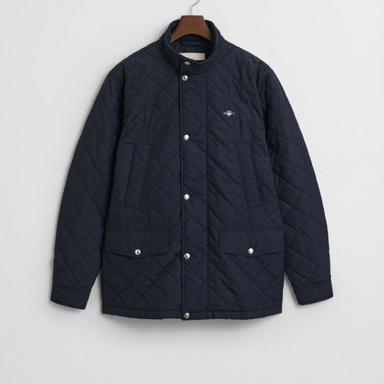 Young Ideas/Henmores - Diamond Quilted Windcheater Jacket - 433 Evening Blue - M