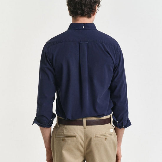 Young Ideas/Henmores - Garment Dyed Twill Shirt - 433 Evening Blue - M
