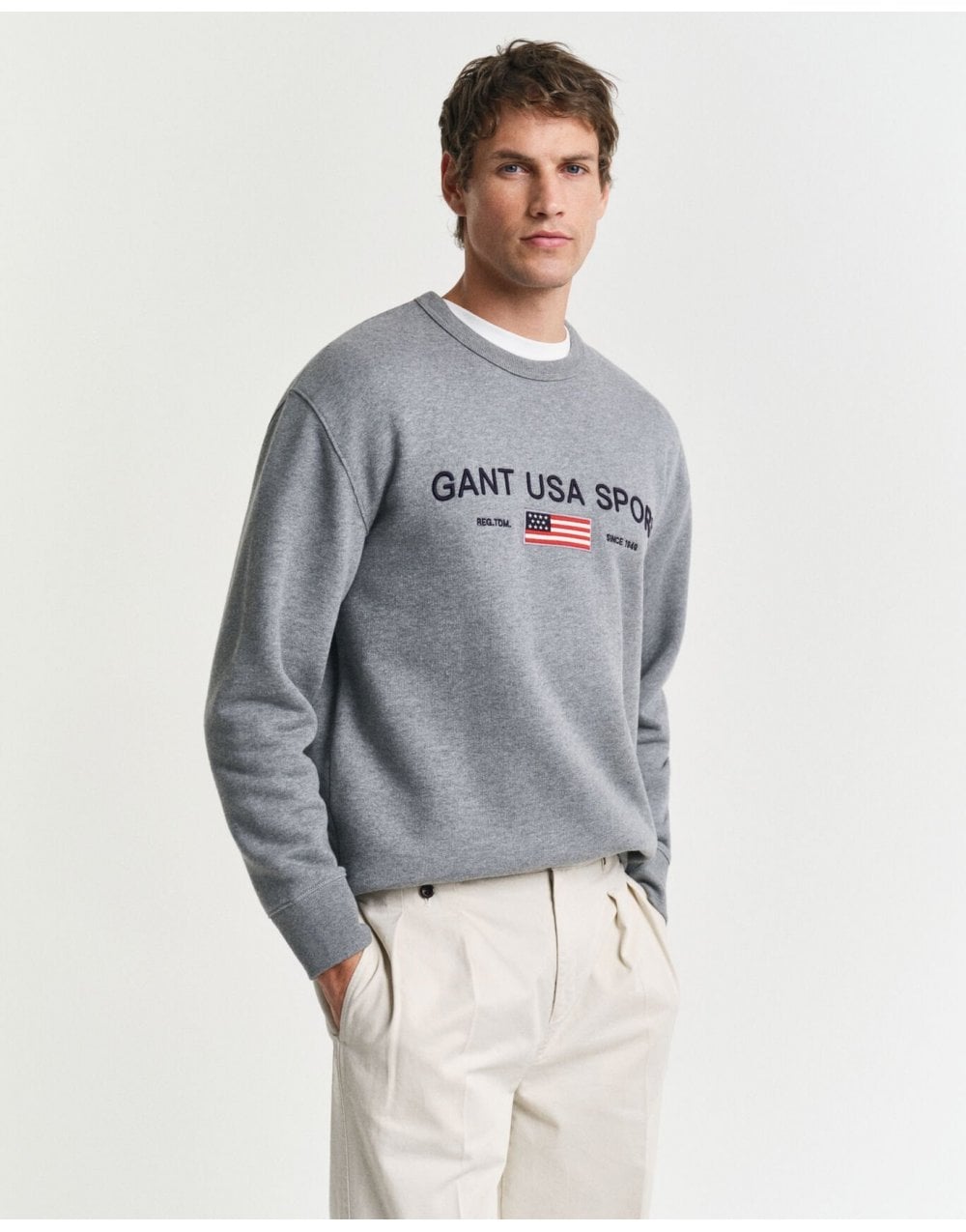 Young Ideas/Henmores - Graphic Crew Neck Sweater - 130 Cream - S