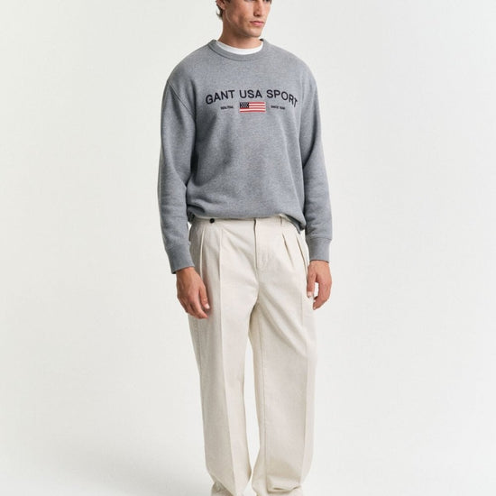 Young Ideas/Henmores - Graphic Crew Neck Sweater - 130 Cream - S