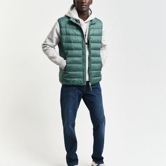 Young Ideas/Henmores - Light Down Vest - 318 Woody Green - M
