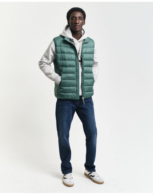 Young Ideas/Henmores - Light Down Vest - 318 Woody Green - M