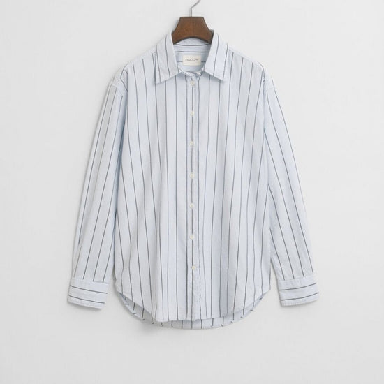 Young Ideas/Henmores - Luxury Oxford Striped Shirt - 455 Light Blue - 8