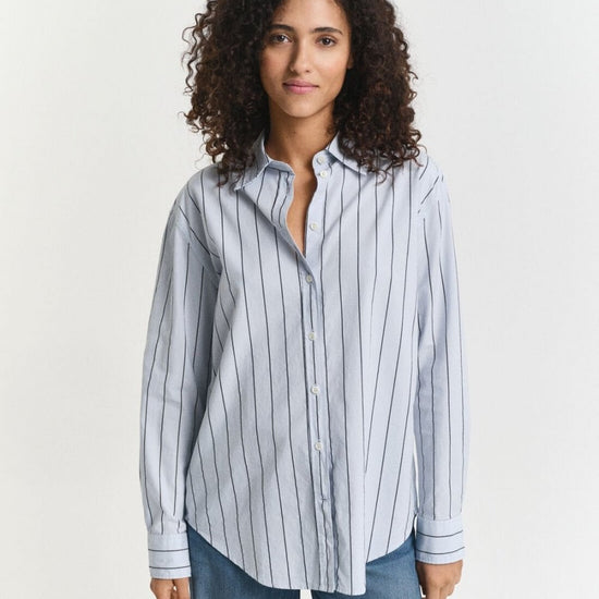 Young Ideas/Henmores - Luxury Oxford Striped Shirt - 455 Light Blue - 8