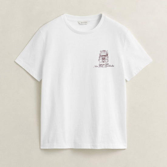 Young Ideas & Henmores -New York Stockholm T-Shirt -110 White -S