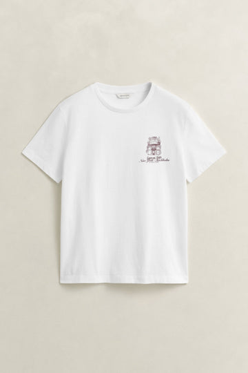 Young Ideas & Henmores -New York Stockholm T-Shirt -110 White -S