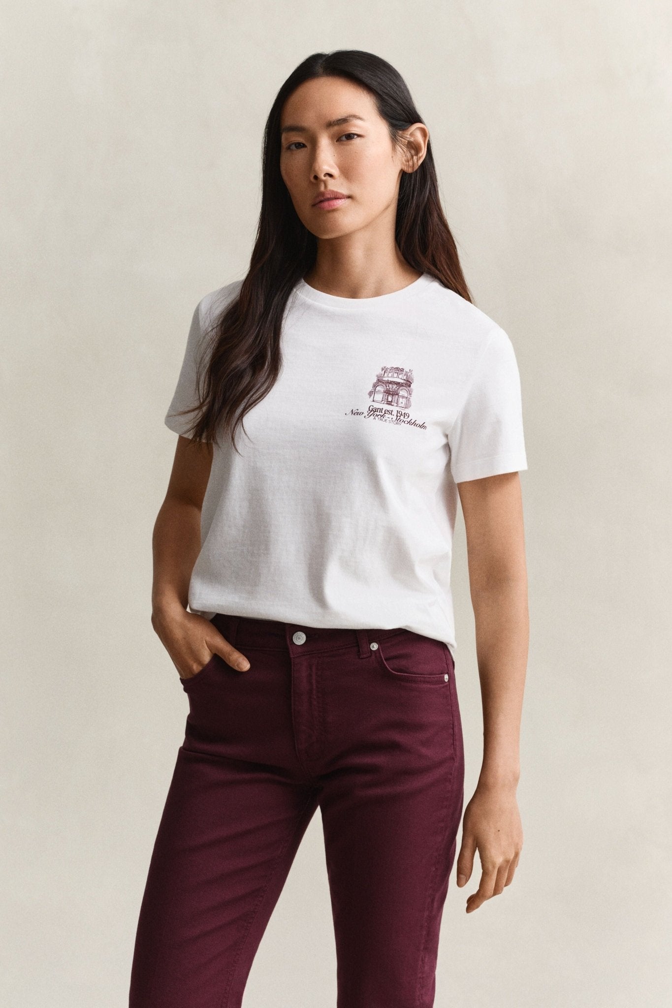 Young Ideas & Henmores -New York Stockholm T-Shirt -110 White -S