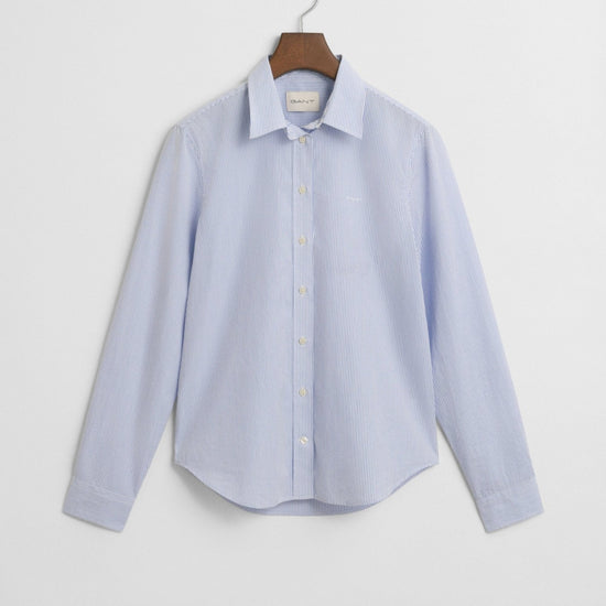 Young Ideas/Henmores - Reg Classic Poplin Striped Shirt - 419 Perfect Blue - 6