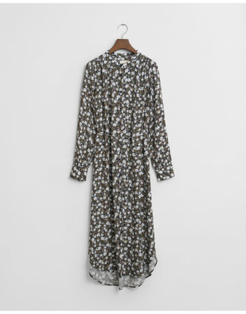 Young Ideas/Henmores - Reg Floral Print Dress - 409 Classic Blue - 8