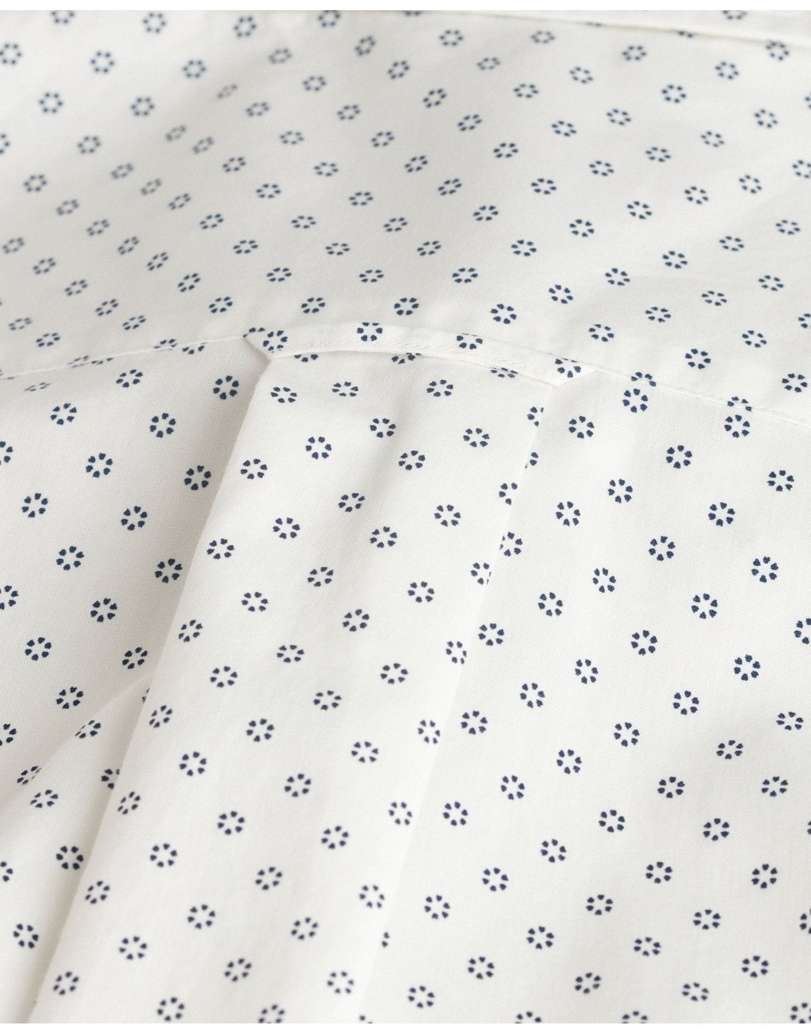 Young Ideas/Henmores - Reg Micro Print Shirt - 113 Eggshell - M