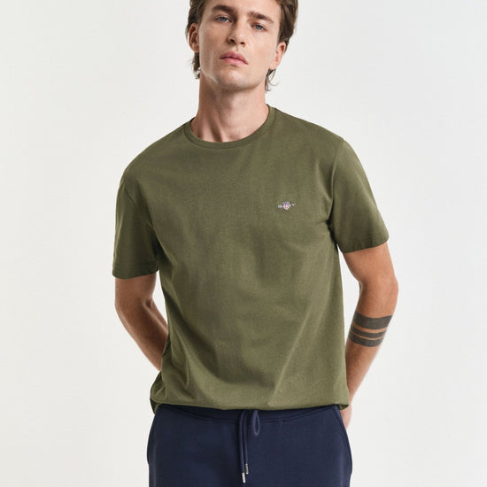 Young Ideas/Henmores - Reg Shield Ss T-Shirt - 303 Moss Green - M