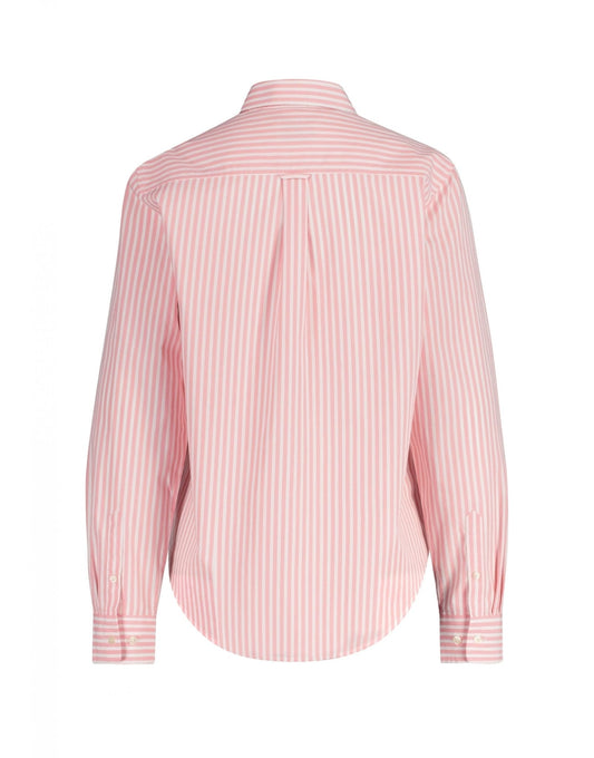 Young Ideas/Henmores - Regular Classic Poplin Striped Shirt - 627 Geranium Pink - 8