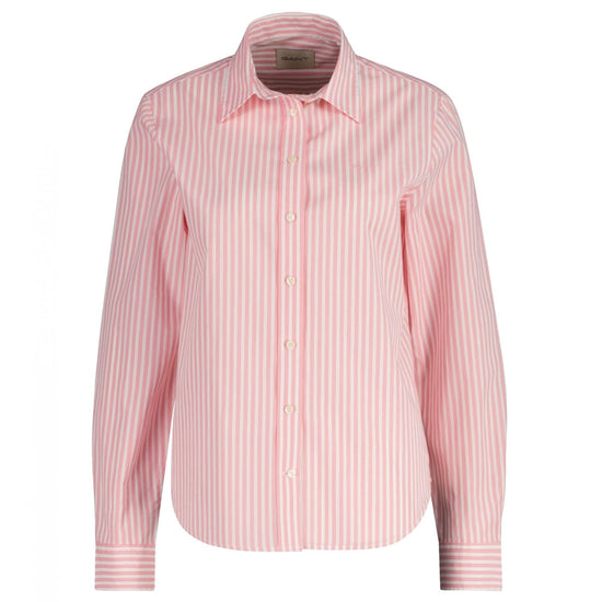 Young Ideas/Henmores - Regular Classic Poplin Striped Shirt - 627 Geranium Pink - 8