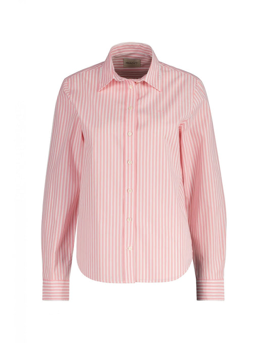 Young Ideas/Henmores - Regular Classic Poplin Striped Shirt - 627 Geranium Pink - 8