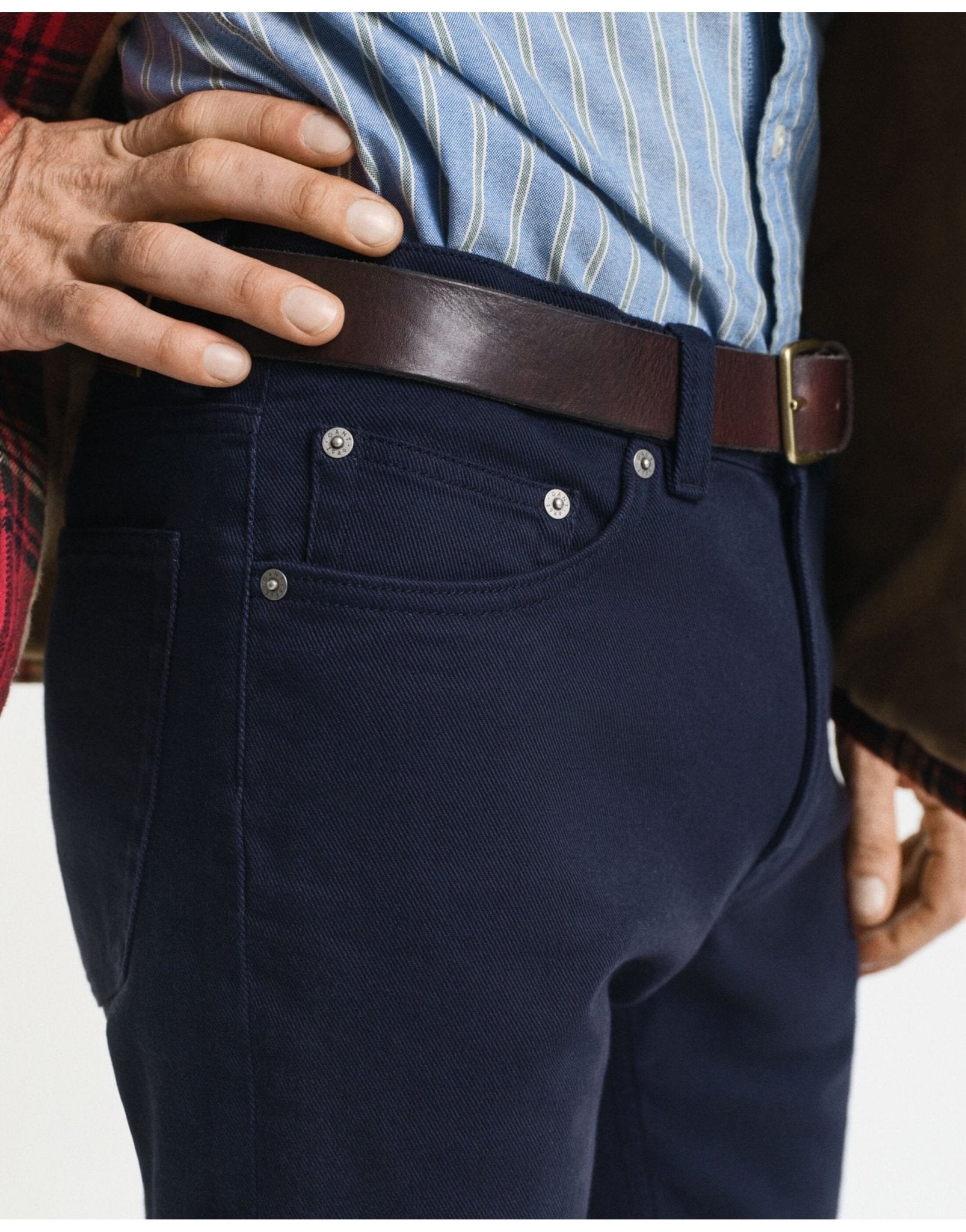 Young Ideas/Henmores - Regular Fit Moleskin Jeans - 433 Evening Blue - 11902