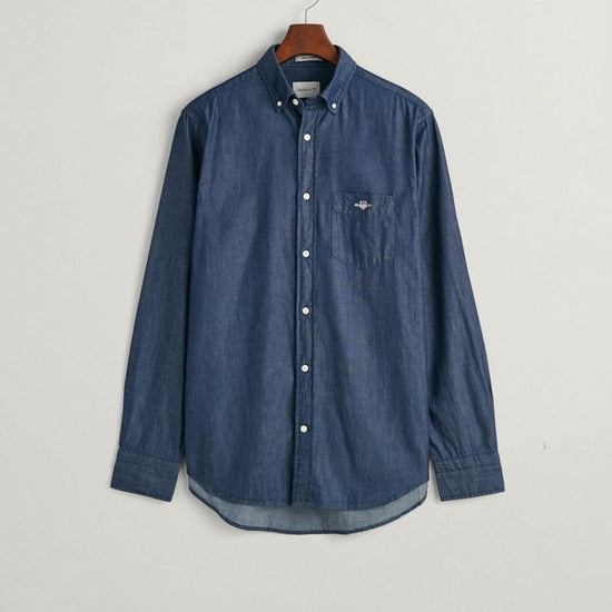 Young Ideas/Henmores - Regular Fit Shirt - 989 Dark Indigo - M