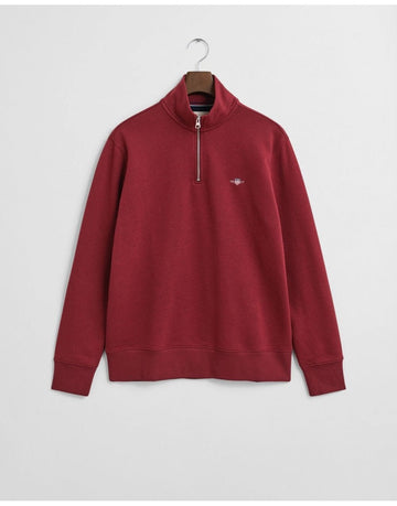 Young Ideas/Henmores - Regular Shield 1/2 Zip Sweat - 604 Plumped Red - M