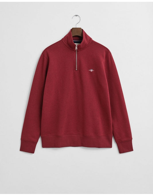 Young Ideas/Henmores - Regular Shield 1/2 Zip Sweat - 604 Plumped Red - M