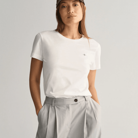 Young Ideas/Henmores - Regular Shield SS T-Shirt - 110 White - S