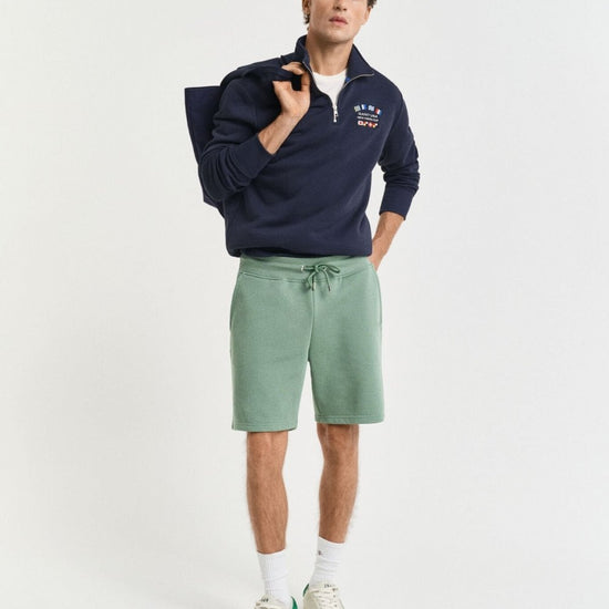 Young Ideas/Henmores - Regular Shield Sweat Shorts - 362 Kalamata Green - M