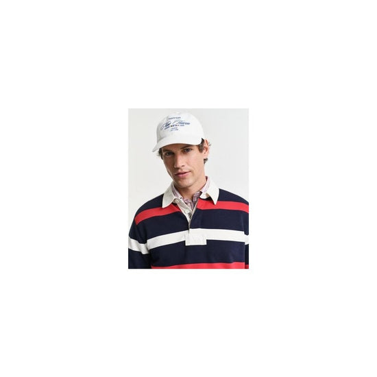 Young Ideas/Henmores - Retro Stripe Heavy Rugger - 433 Evening Blue - M