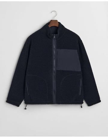 Young Ideas/Henmores - Reversible Full Zip Fleece Jacket - 433 Evening Blue - M