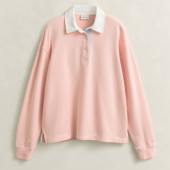 Young Ideas & Henmores - Rugger Sweatshirt - 647 Apricot Pink - XS