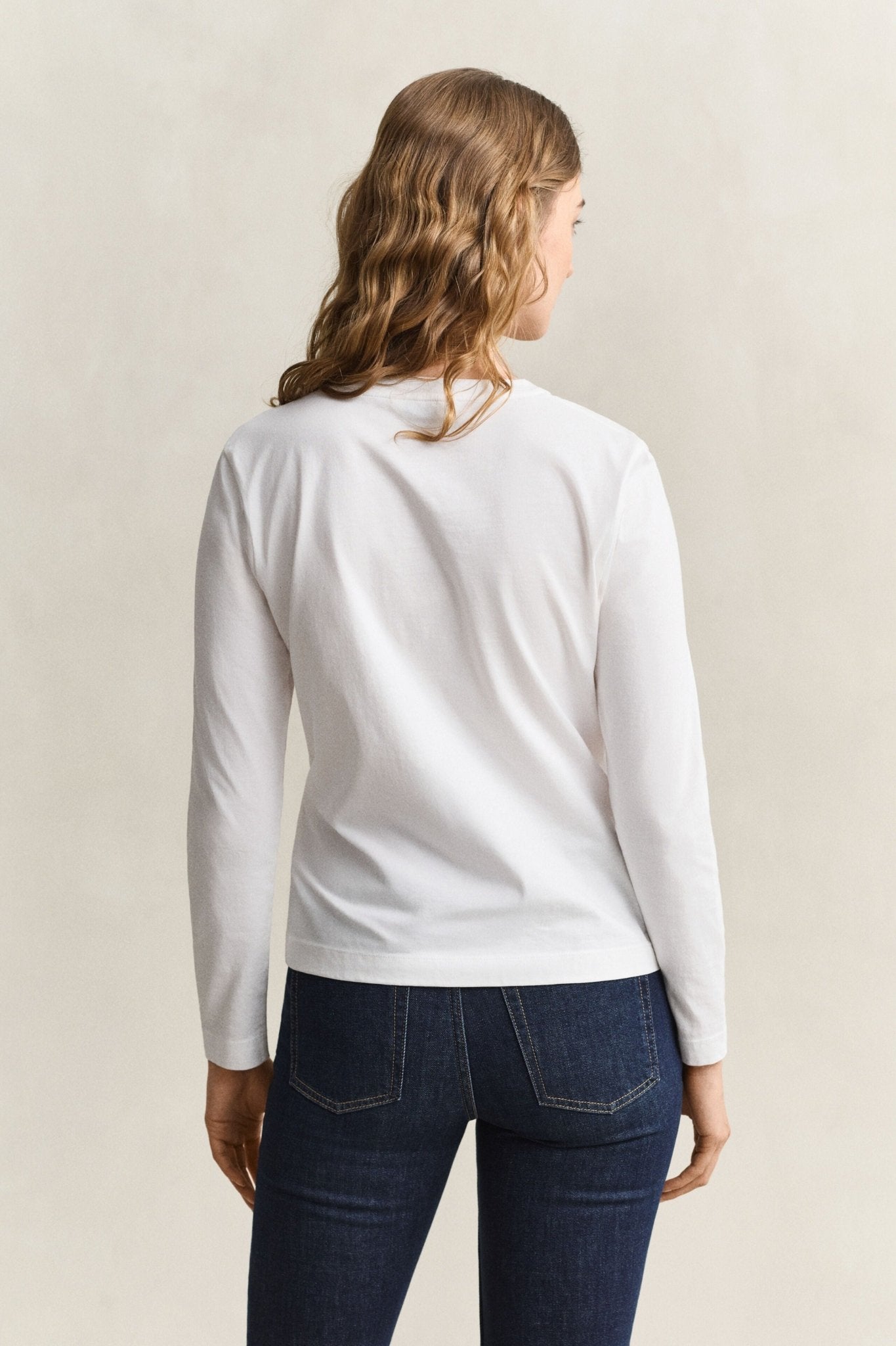 Young Ideas & Henmores -Shield Long Sleeve T-Shirt -110 White -S