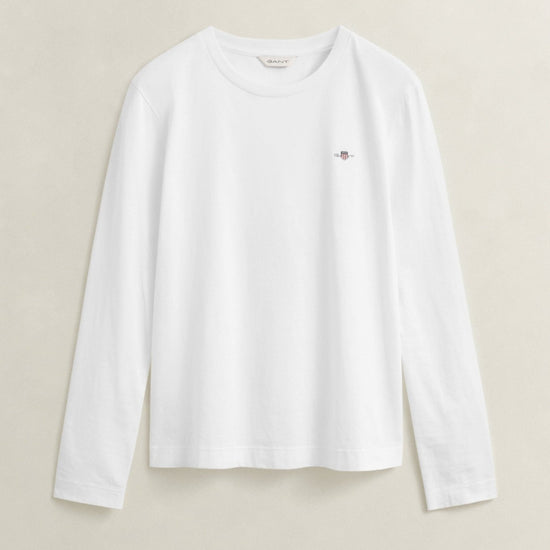 Young Ideas & Henmores -Shield Long Sleeve T-Shirt -110 White -S