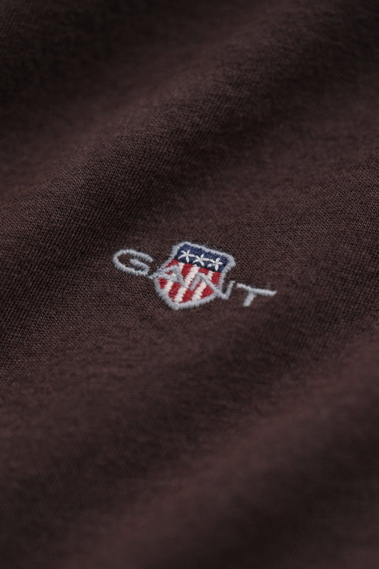 Young Ideas & Henmores -Shield Long Sleeve T-Shirt -202 Deep Brown -S
